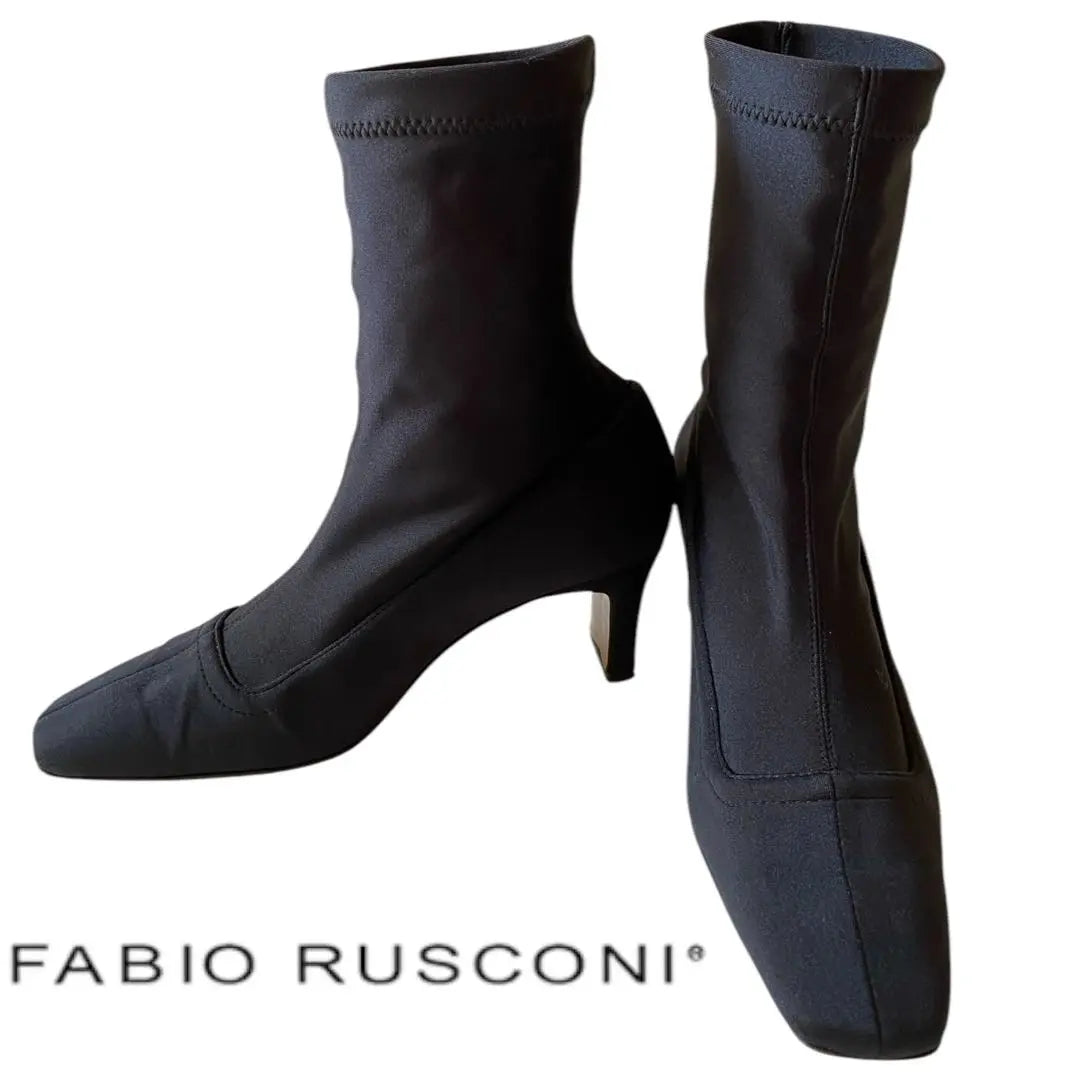 ✨FABIO RUSCONI ✨Stretch fabric short boots 36