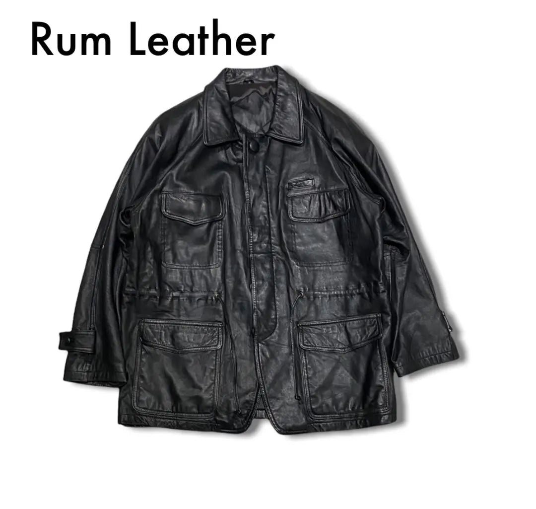 Rum Leather Jacket Vintage 80's 90's