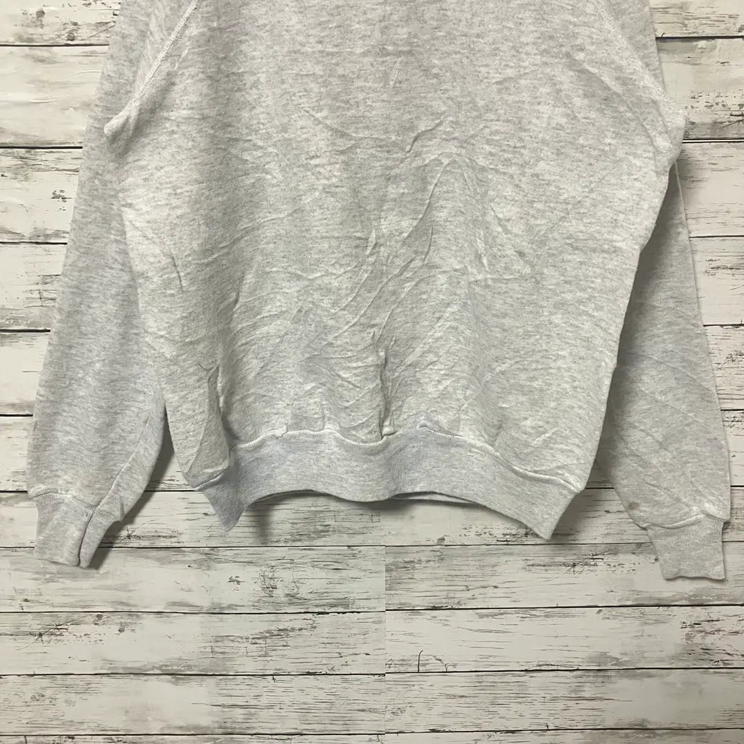 ●F632 [Hecho en EE. UU.] Sudadera Haynes gris para mujer [L]