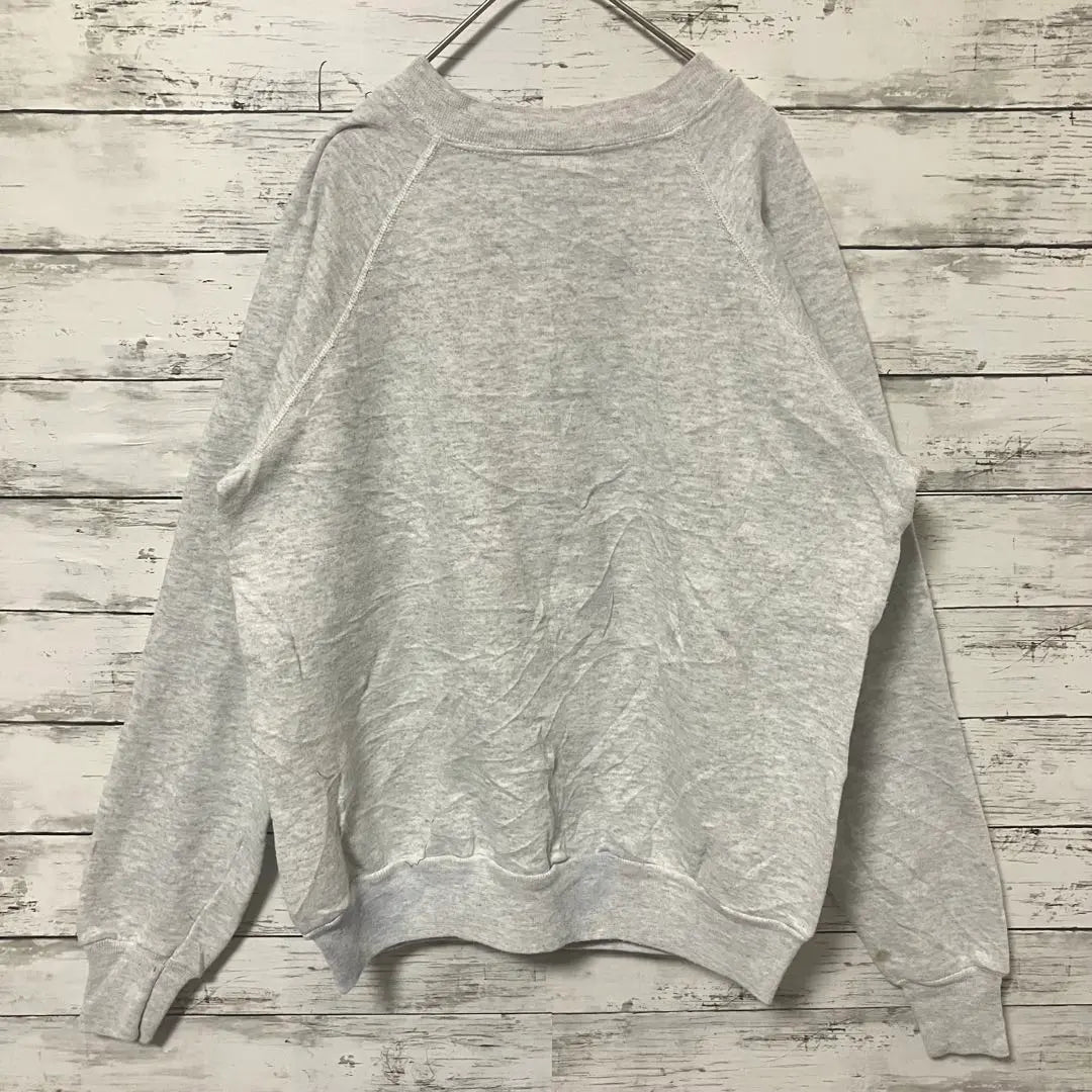 ●F632 [Hecho en EE. UU.] Sudadera Haynes gris para mujer [L]