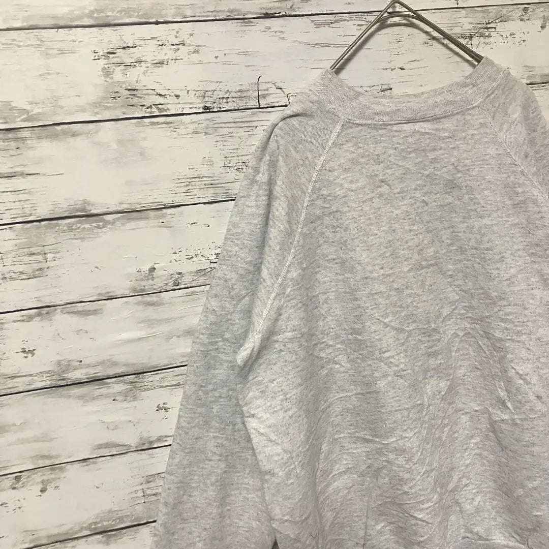 ●F632 [Hecho en EE. UU.] Sudadera Haynes gris para mujer [L]