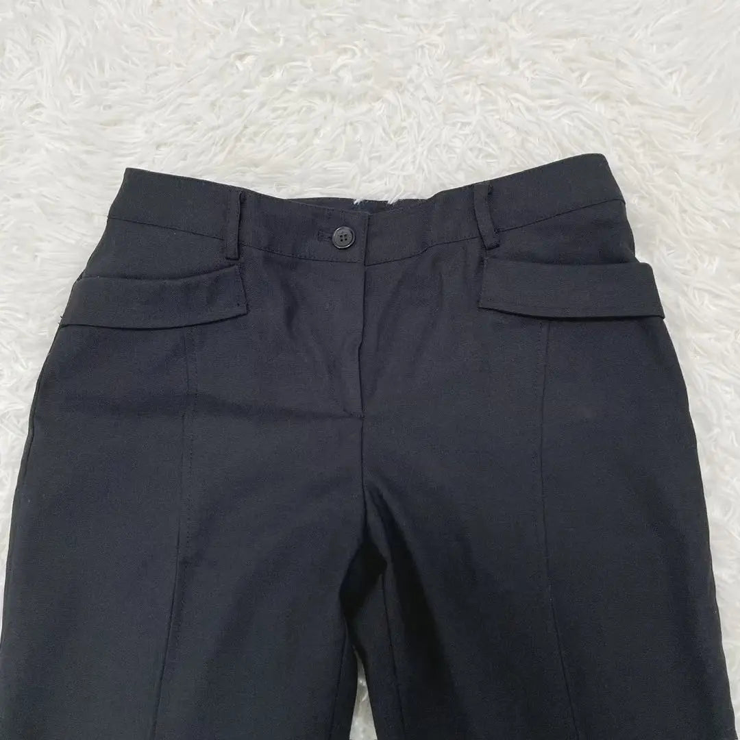 "Aer" (40) Pantalones acampanados Costura central Costuras Mar Máquina Hermosa Elegante Estándar | 『アエル』 (40) フレアパンツ センターシーム 無地 キレイめ 上品 定番