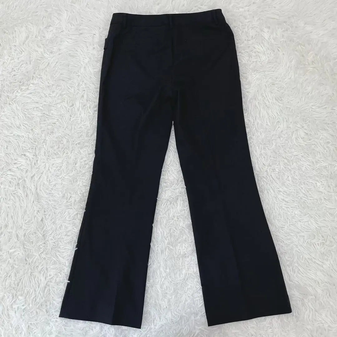 "Aer" (40) Pantalones acampanados Costura central Costuras Mar Máquina Hermosa Elegante Estándar | 『アエル』 (40) フレアパンツ センターシーム 無地 キレイめ 上品 定番