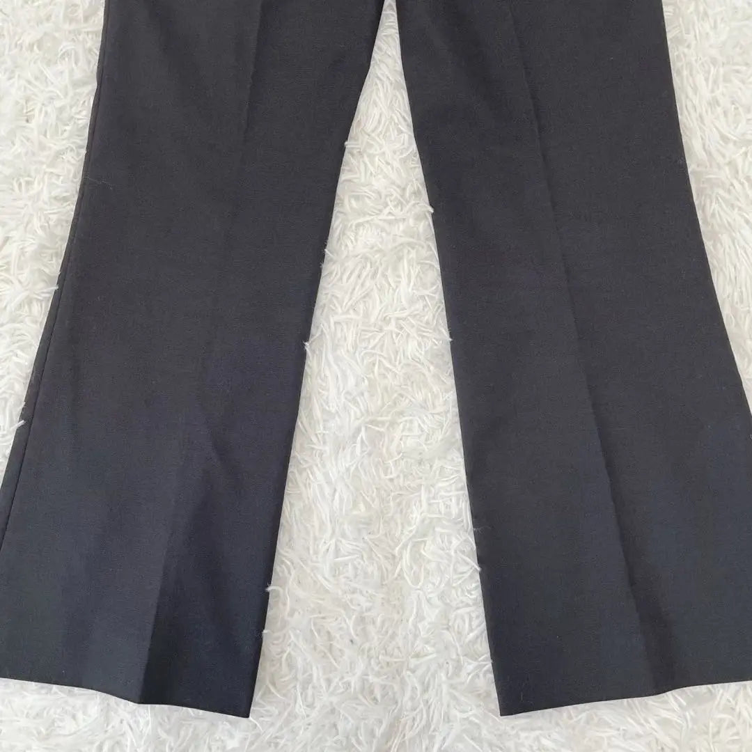 "Aer" (40) Pantalones acampanados Costura central Costuras Mar Máquina Hermosa Elegante Estándar | 『アエル』 (40) フレアパンツ センターシーム 無地 キレイめ 上品 定番