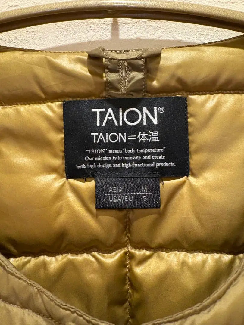 ⭐︎Sin usar⭐︎Chaqueta de Plumas TAION Talla M Verde Oliva Viene con Bolsa | ⭐︎未使用⭐︎TAION ダウンジャケット Mサイズ オリーブグリーン 袋付き