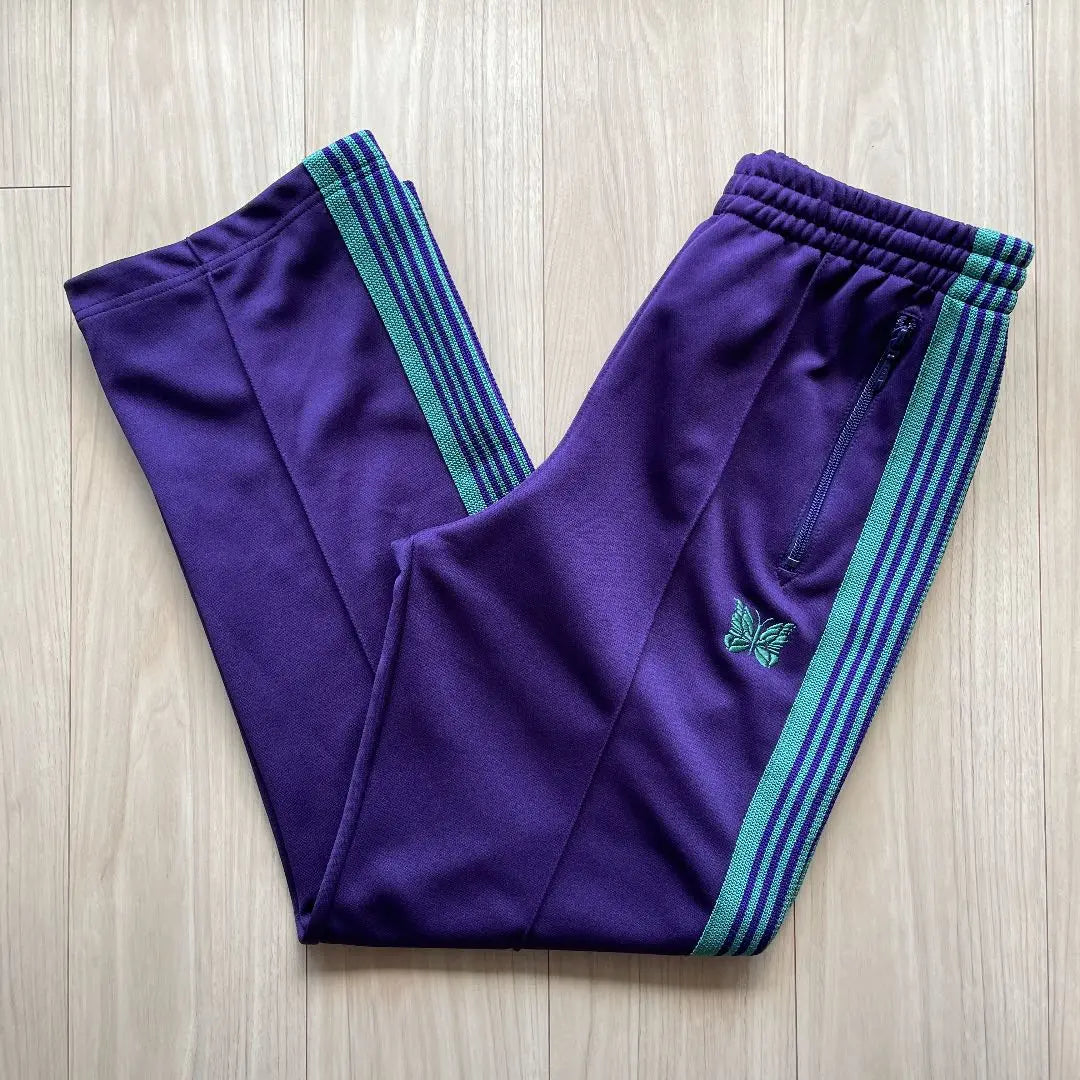 Pantalones deportivos NEEDLES rectos color morado berenjena