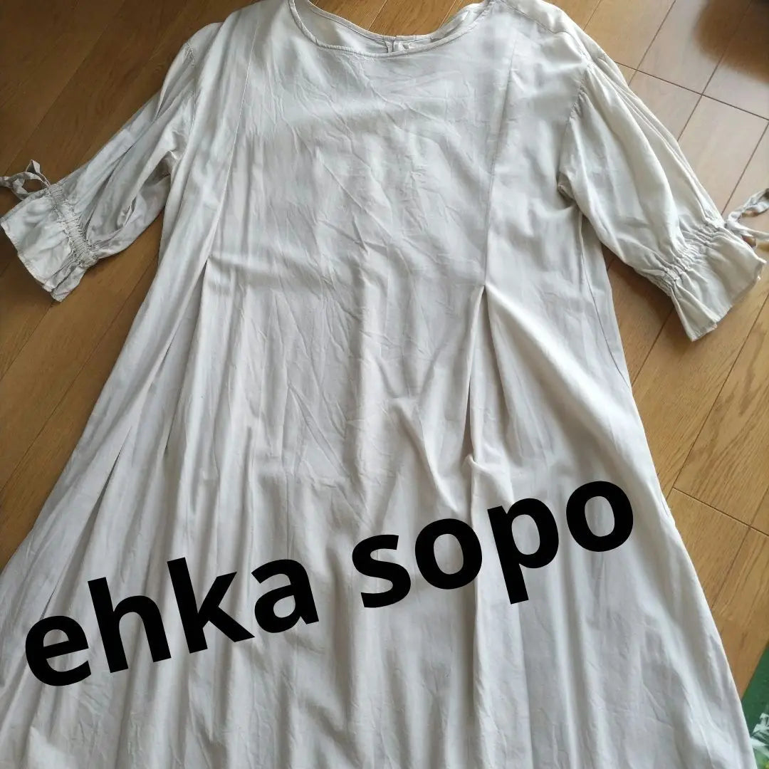 ehka sopo sleeve ribbon dress