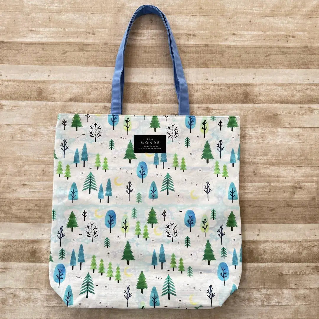 A4 tote bag Snow Bichon Frise / SUKIMAYA Handmade