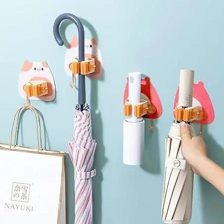 Mop Holder Hook, Strong Load Capacity, Waterproof, Easy to Install, Multi-Car Lovely Bear