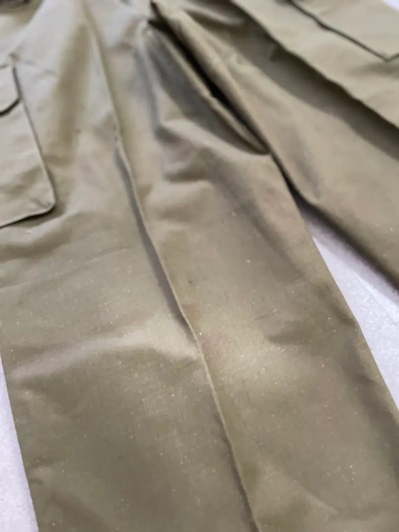 Pantalones M47 del ejército francés de época, modelo antiguo, algodón y lino, existencias muertas