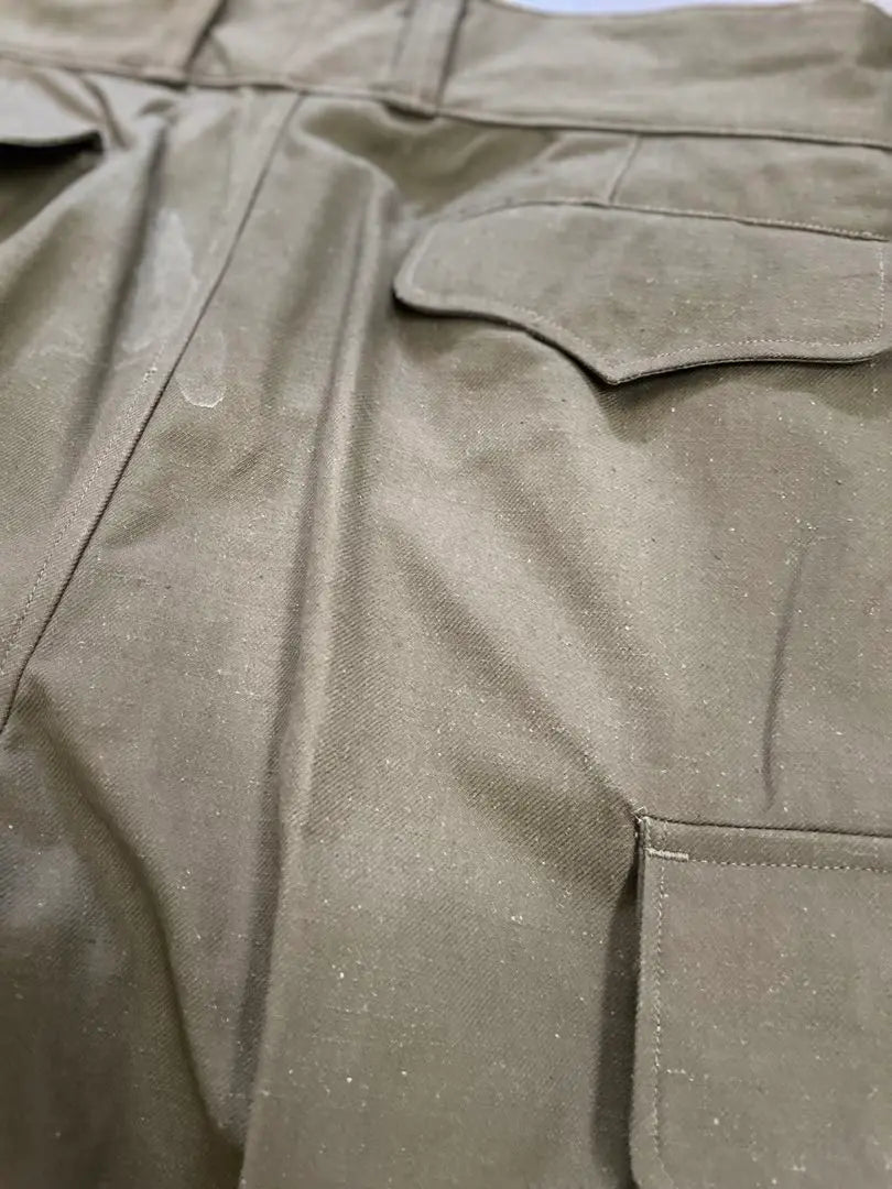 Pantalones M47 del ejército francés de época, modelo antiguo, algodón y lino, existencias muertas