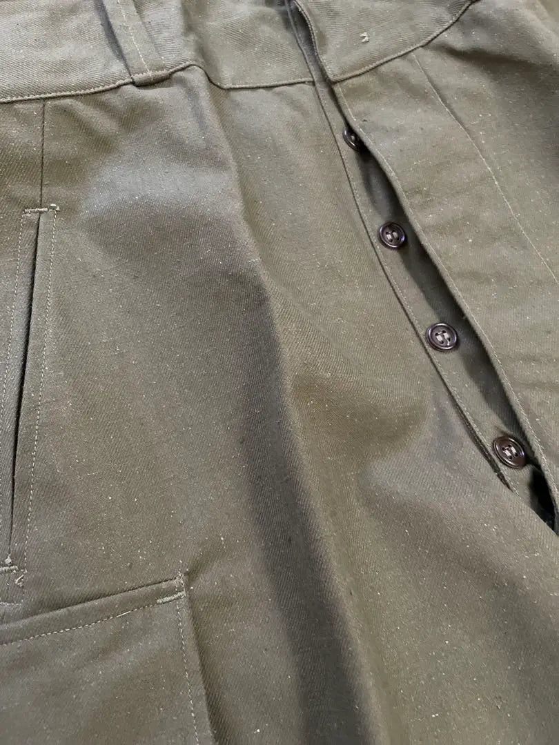 Pantalones M47 del ejército francés de época, modelo antiguo, algodón y lino, existencias muertas