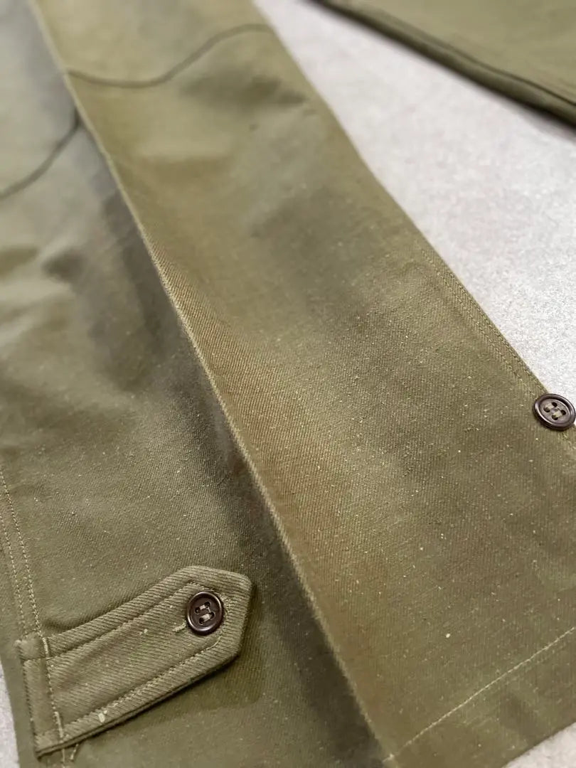 Pantalones M47 del ejército francés de época, modelo antiguo, algodón y lino, existencias muertas