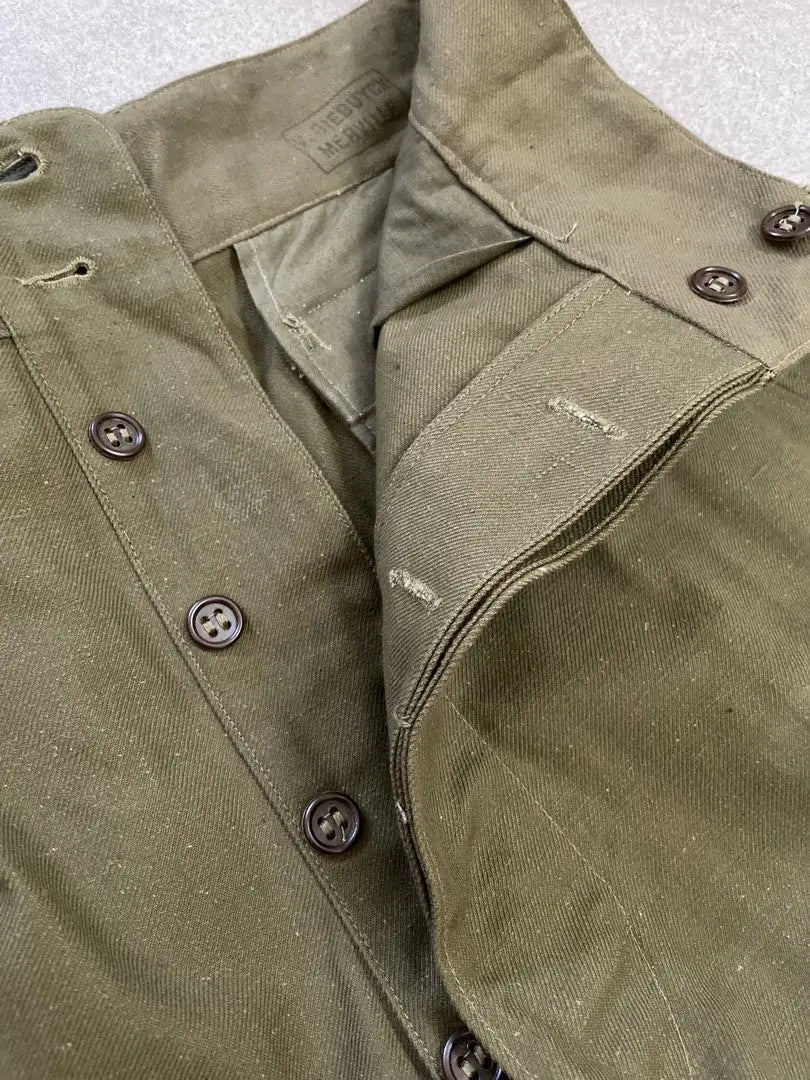 Pantalones M47 del ejército francés de época, modelo antiguo, algodón y lino, existencias muertas