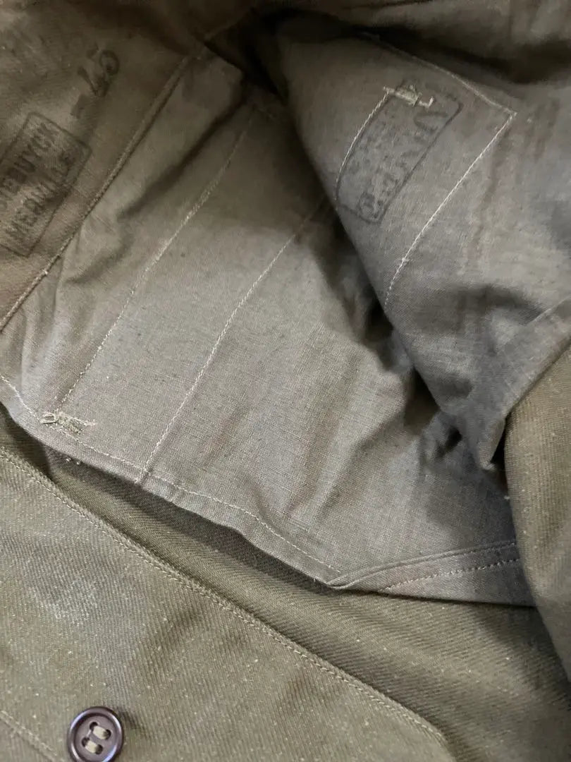 Pantalones M47 del ejército francés de época, modelo antiguo, algodón y lino, existencias muertas