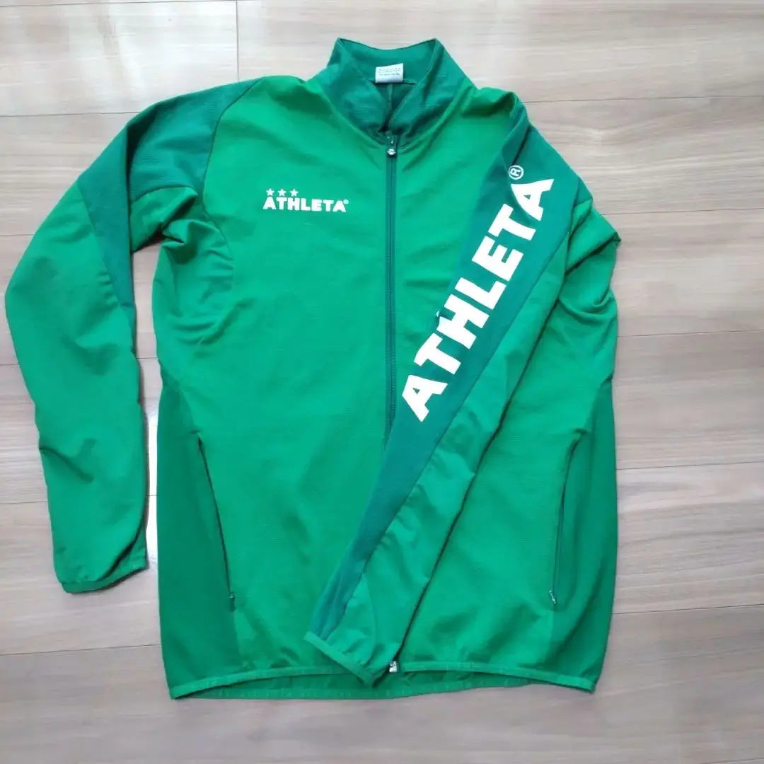 ATHLETA Jersey Tops Chaqueta deportiva Verde L Fútbol