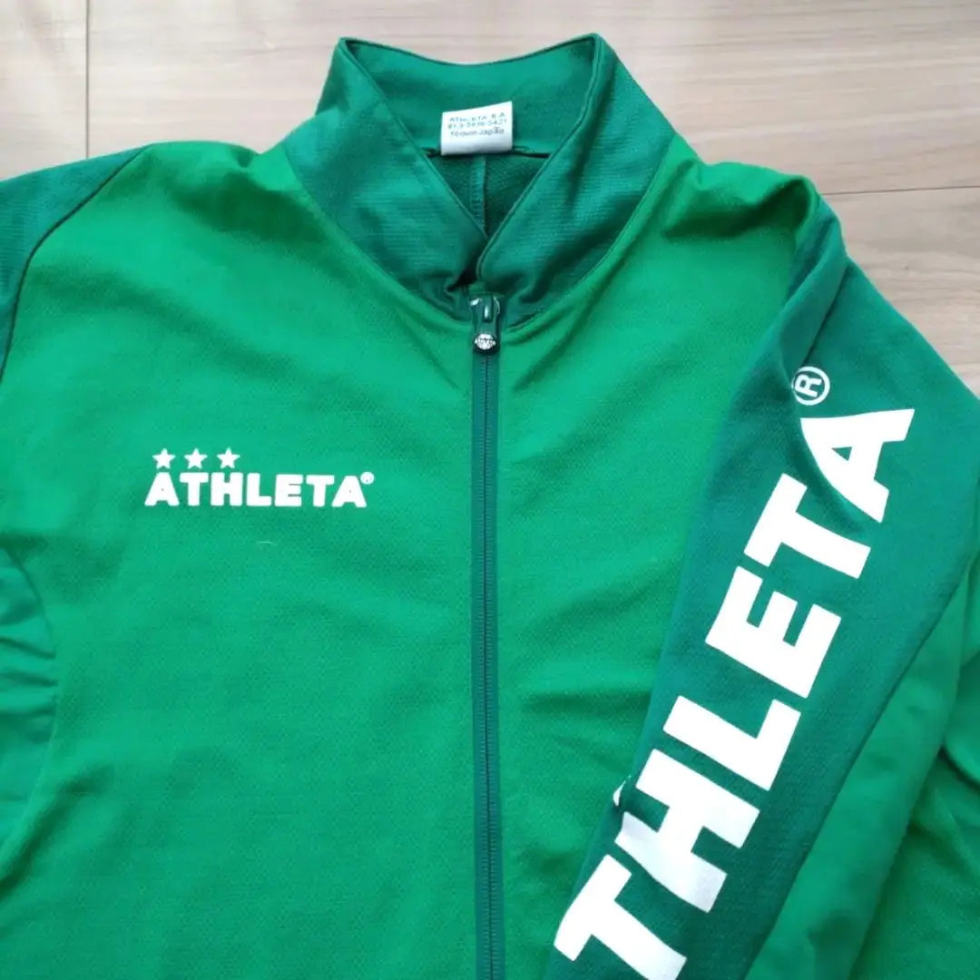 ATHLETA Jersey Tops Chaqueta deportiva Verde L Fútbol