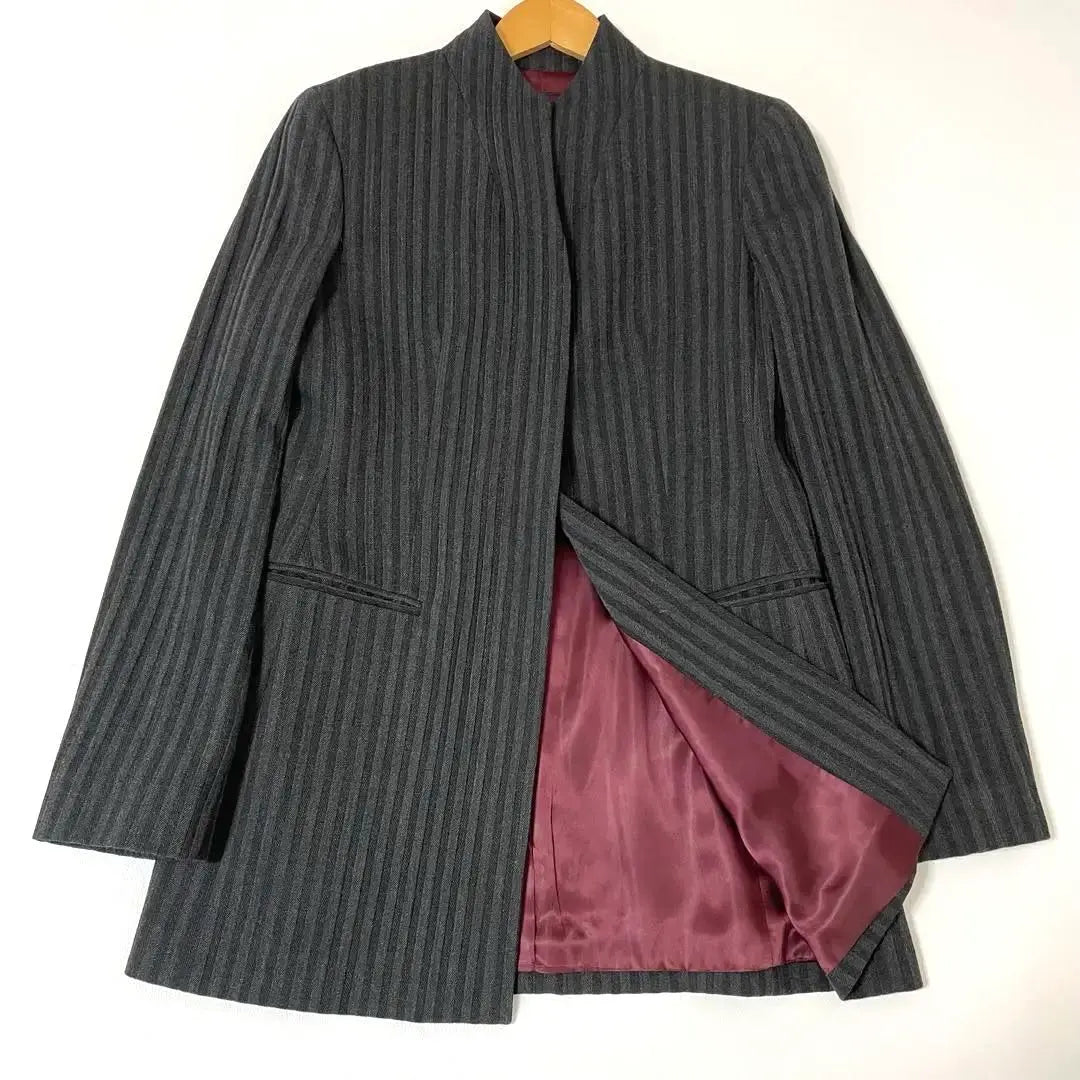 Rare ✨ETRO Grey Striped Tailored Jacket