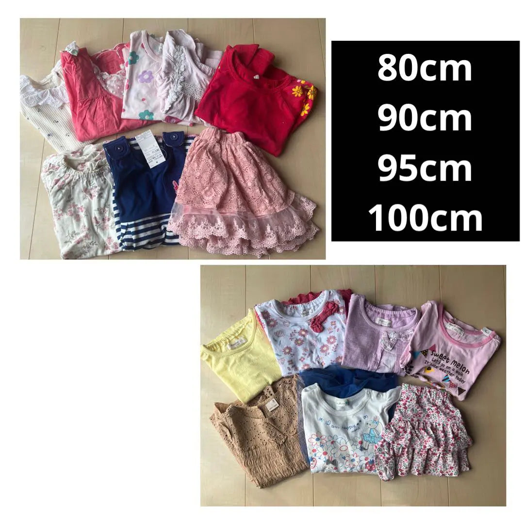 Children's clothing 80~100cm Girls Summer clothing 15 items in bulk sale