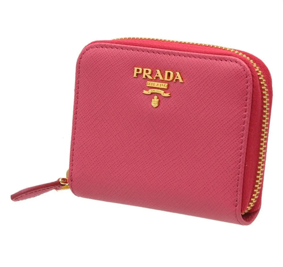 H2995 Unused Prada Saffiano Leather Coin Case Coin Purse