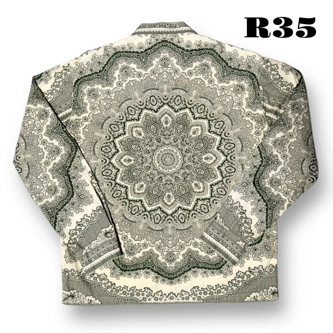 ★Limited listing★ TENDERLOIN long sleeve shirt Paisley green green white S