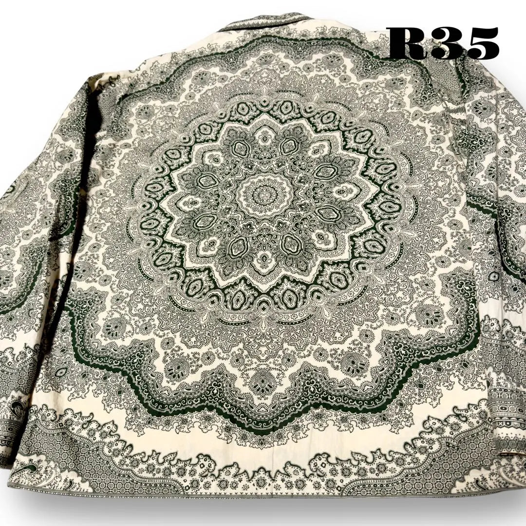 ★Limited listing★ TENDERLOIN long sleeve shirt Paisley green green white S