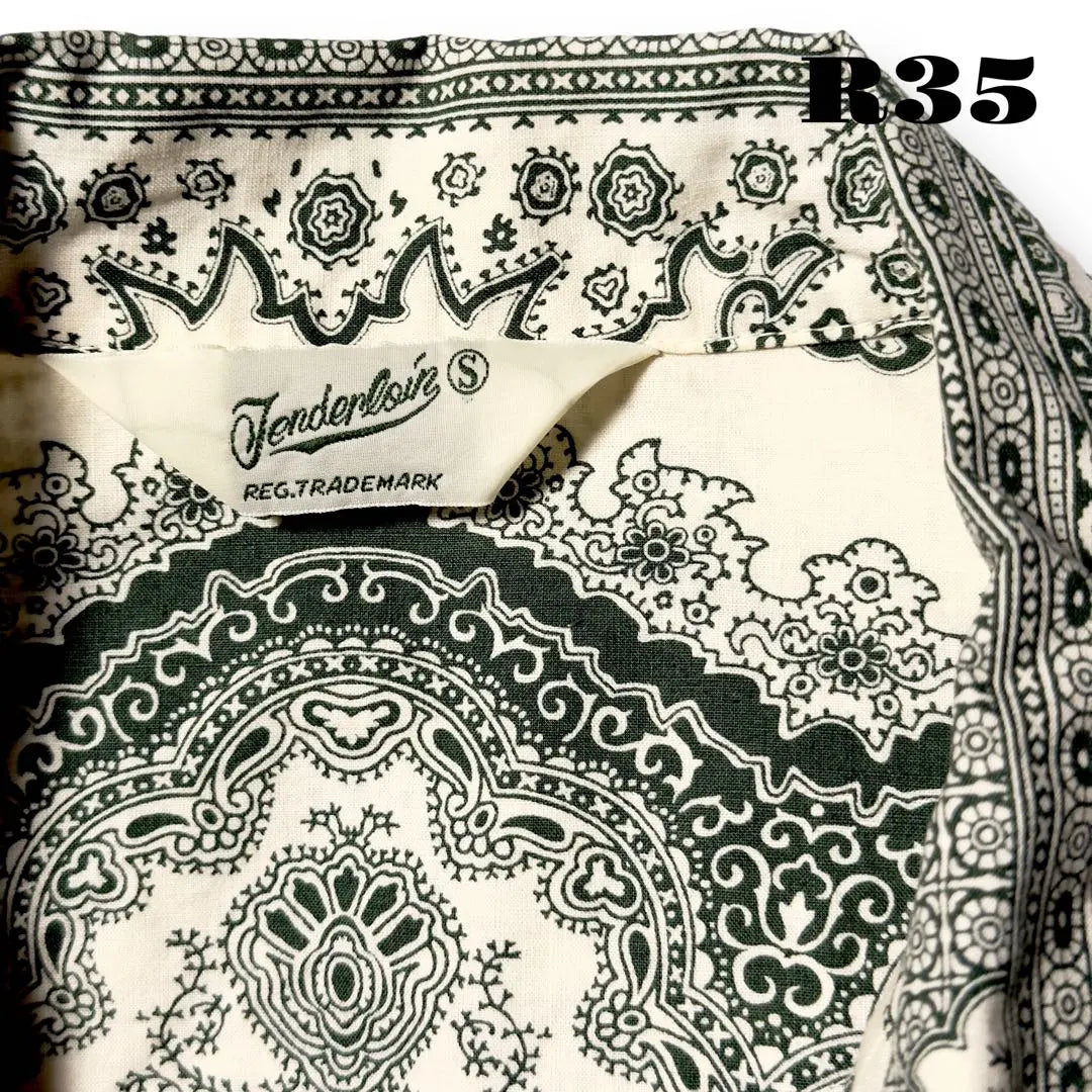 ★Limited listing★ TENDERLOIN long sleeve shirt Paisley green green white S