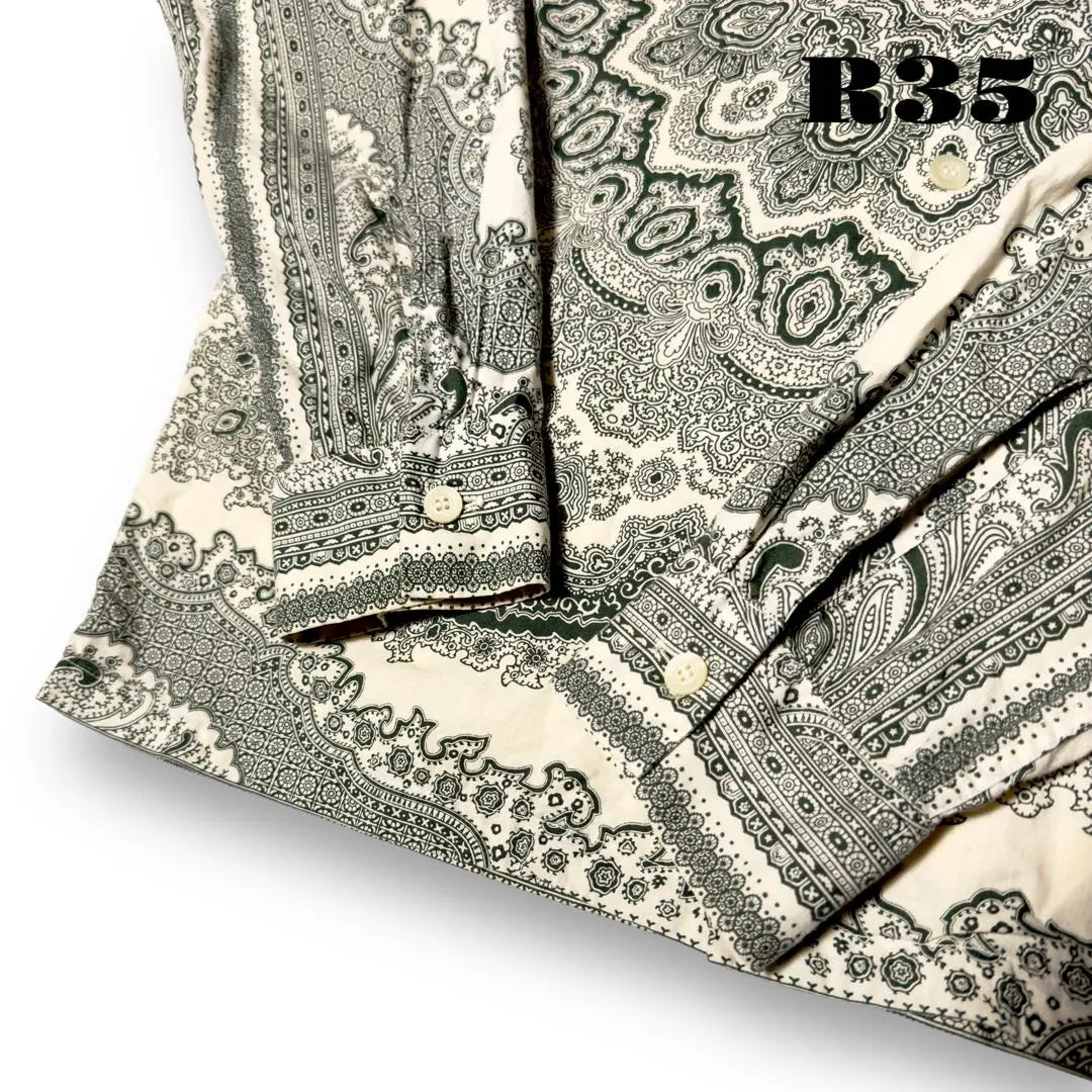 ★Limited listing★ TENDERLOIN long sleeve shirt Paisley green green white S