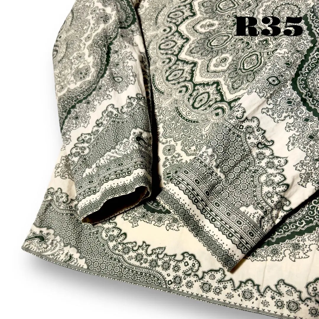 ★Limited listing★ TENDERLOIN long sleeve shirt Paisley green green white S