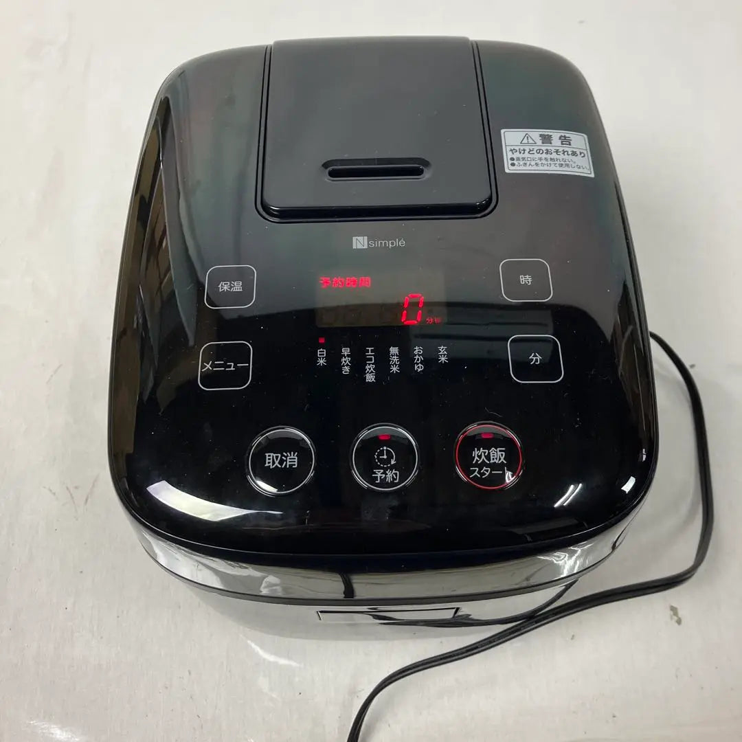 ▽ Nitori Microcomputer Rice Cooker BN201BK | ▽ ニトリ マイコン炊飯ジャー BN201BK