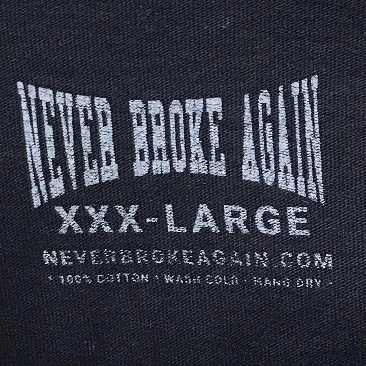 《Rare》NEVER BROKE AGAIN ☆T-shirt 3XL Black T153