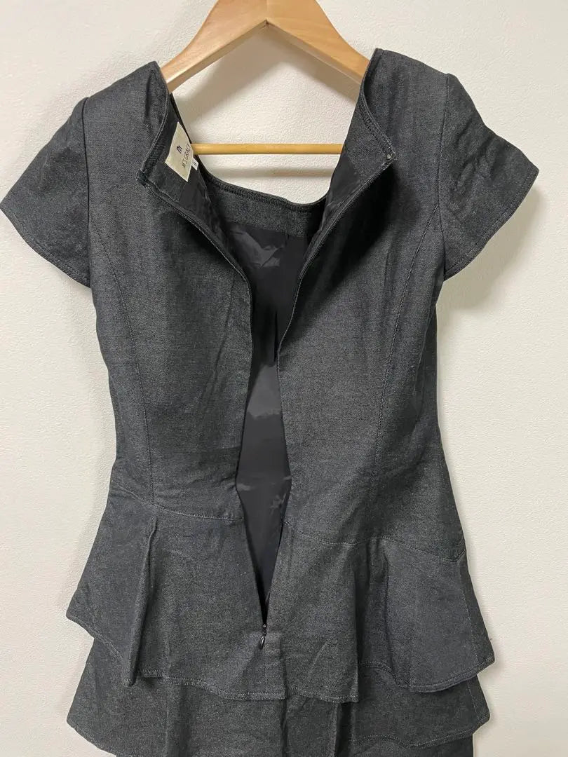 M'S GRACY denim dress size 9 ruffles Made in Japan | M'S GRACY エムズグレイシー　デニムワンピース　9号　フリル　日本製