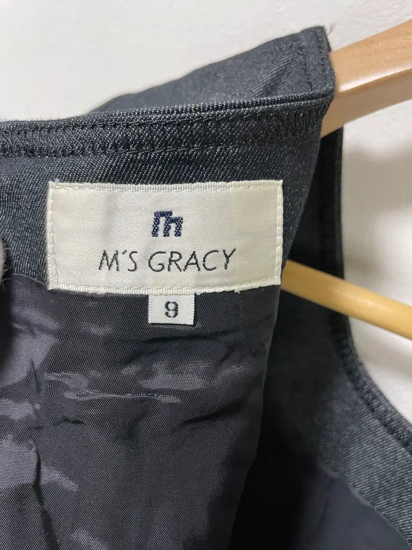 M'S GRACY denim dress size 9 ruffles Made in Japan | M'S GRACY エムズグレイシー　デニムワンピース　9号　フリル　日本製