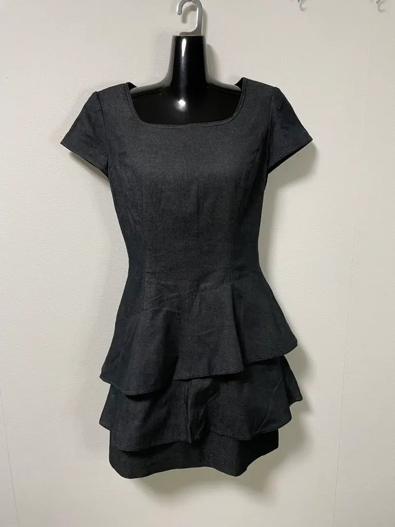 M'S GRACY denim dress size 9 ruffles Made in Japan | M'S GRACY エムズグレイシー　デニムワンピース　9号　フリル　日本製