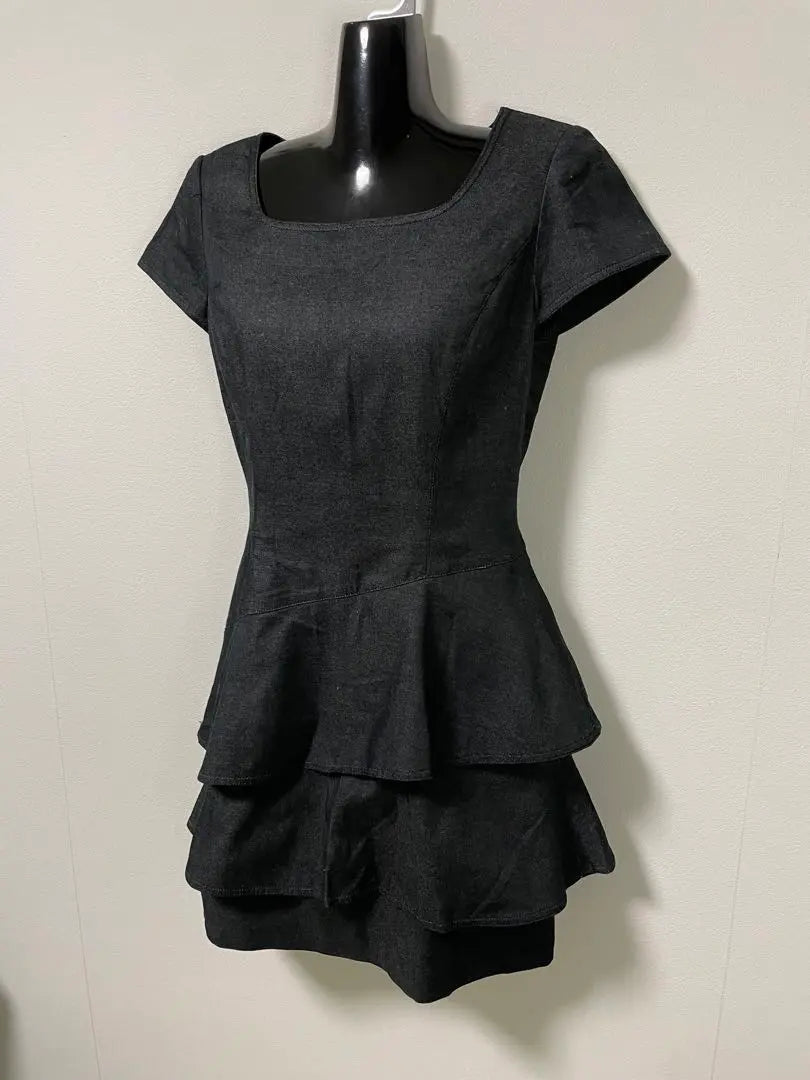 M'S GRACY denim dress size 9 ruffles Made in Japan | M'S GRACY エムズグレイシー　デニムワンピース　9号　フリル　日本製