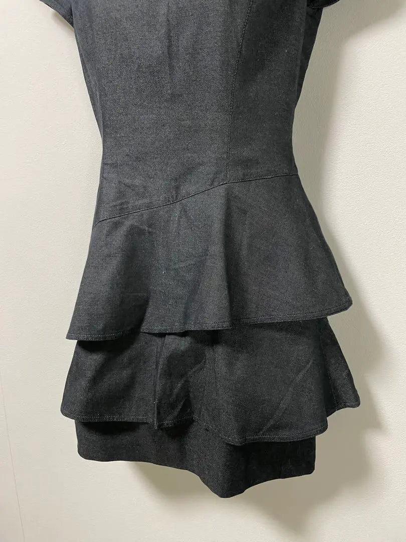 M'S GRACY denim dress size 9 ruffles Made in Japan | M'S GRACY エムズグレイシー　デニムワンピース　9号　フリル　日本製