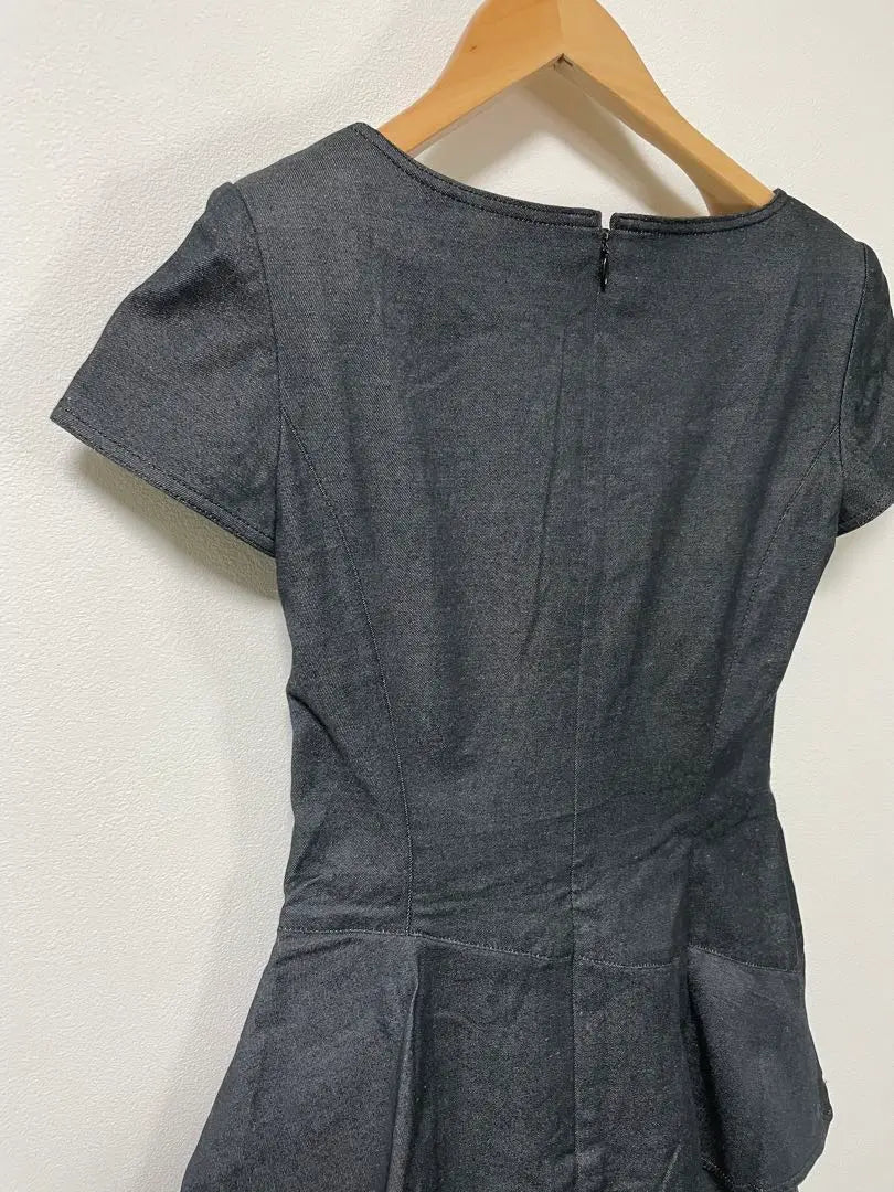 M'S GRACY denim dress size 9 ruffles Made in Japan | M'S GRACY エムズグレイシー　デニムワンピース　9号　フリル　日本製