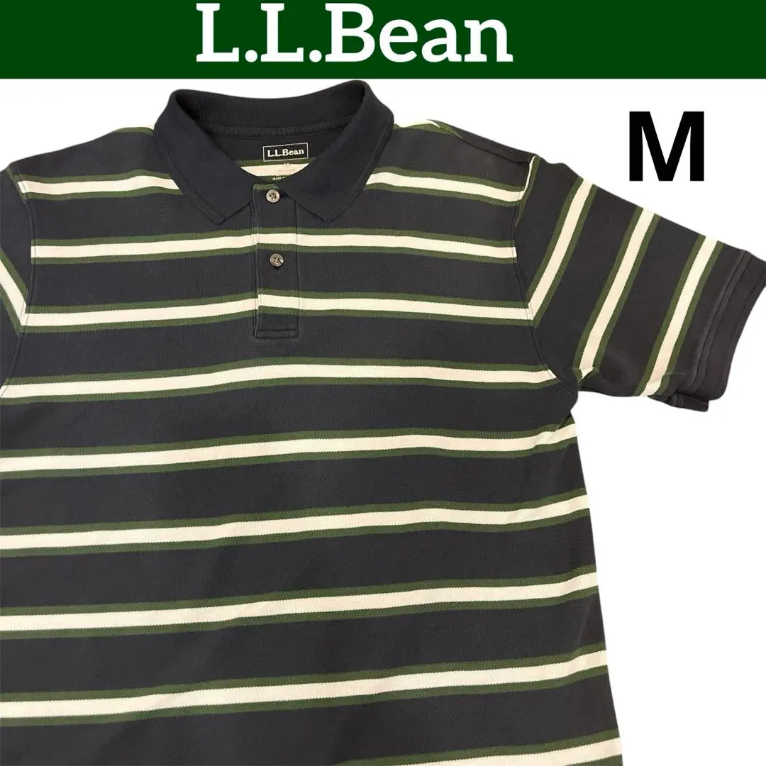 L.L.Bean L.L.Bean striped polo shirt M