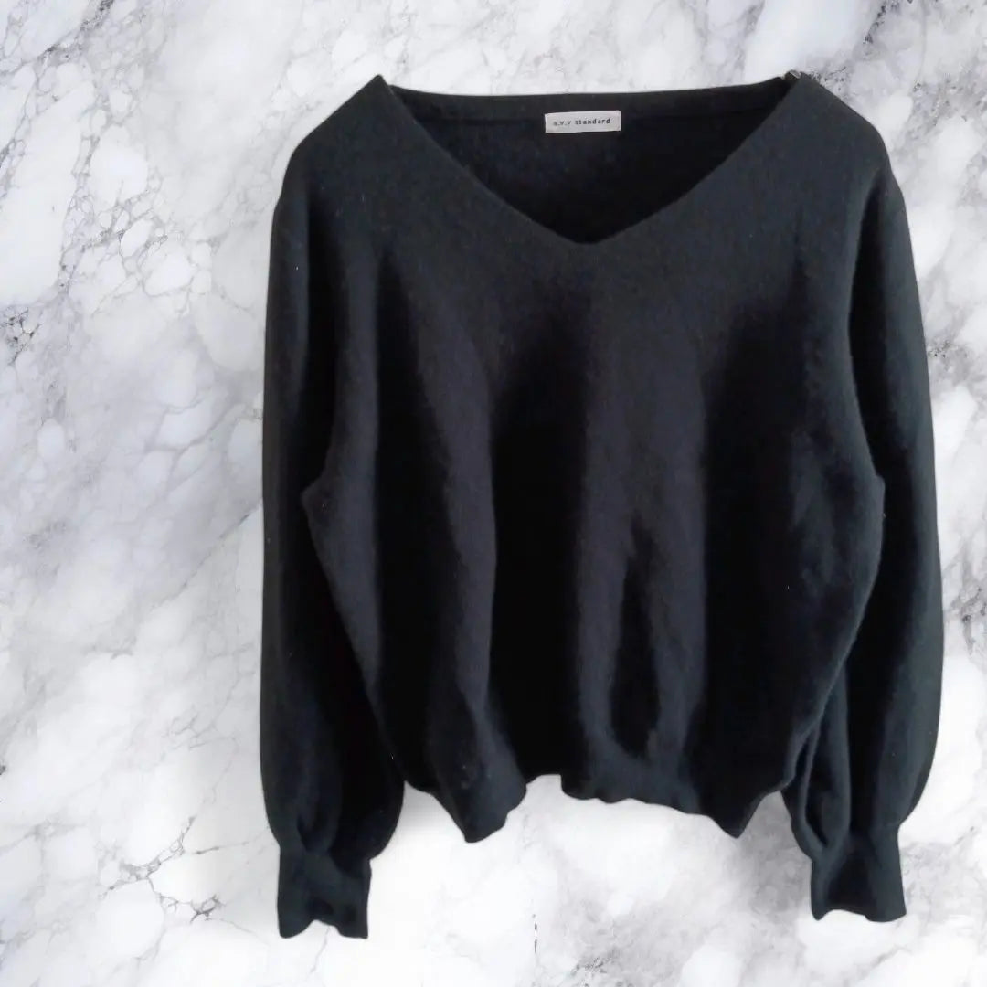 ◆Aveve◆ Long sleeve sweater L short length knit Spring Autumn Winter ◆c1423