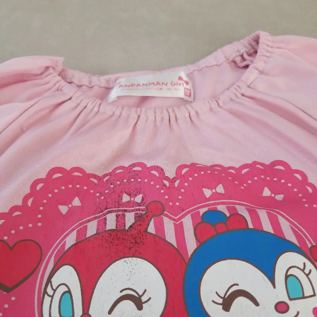 Conjunto de 2 batas para niñas Dokin-chan, color rosa 90,100