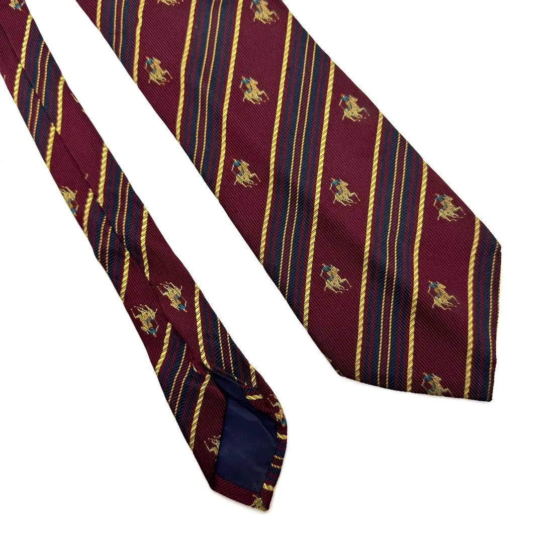 [Good condition] US POLO striped tie one-of-a-kind vintage suit