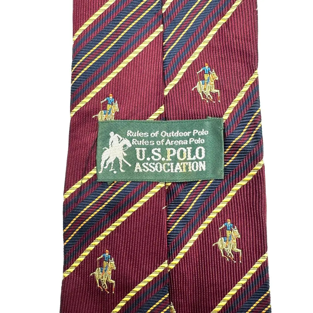 [Good condition] US POLO striped tie one-of-a-kind vintage suit