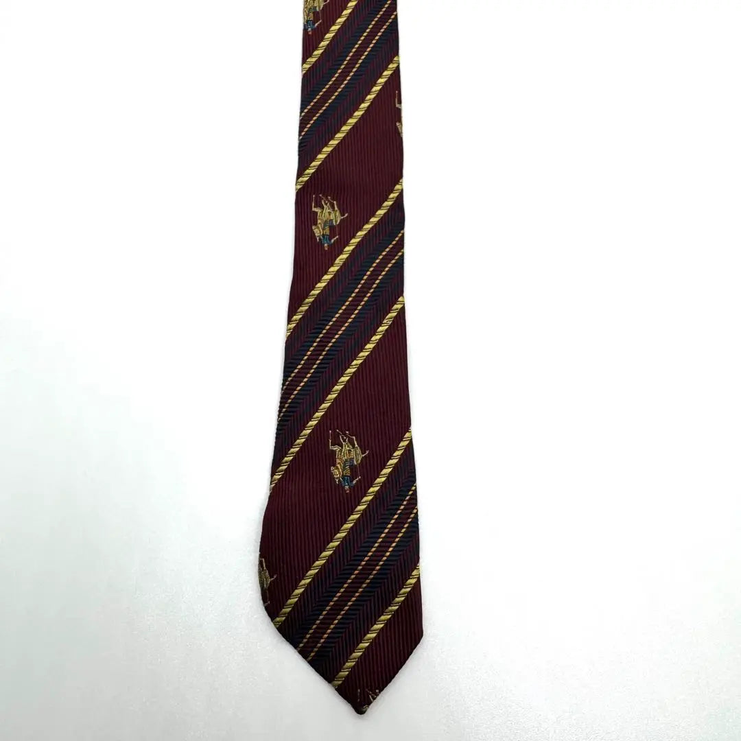 [Good condition] US POLO striped tie one-of-a-kind vintage suit