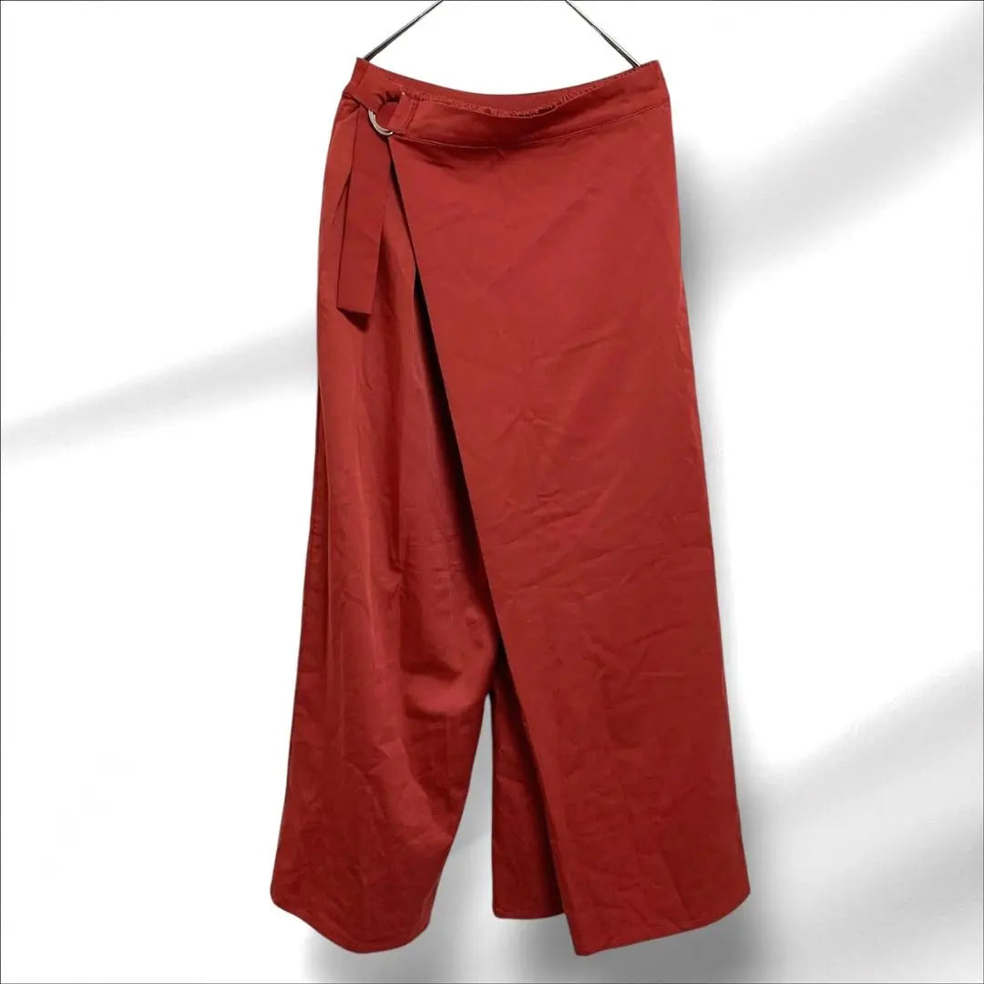 [Unused item] Seven Days Sunday Wrap Pants Size F Women's Red