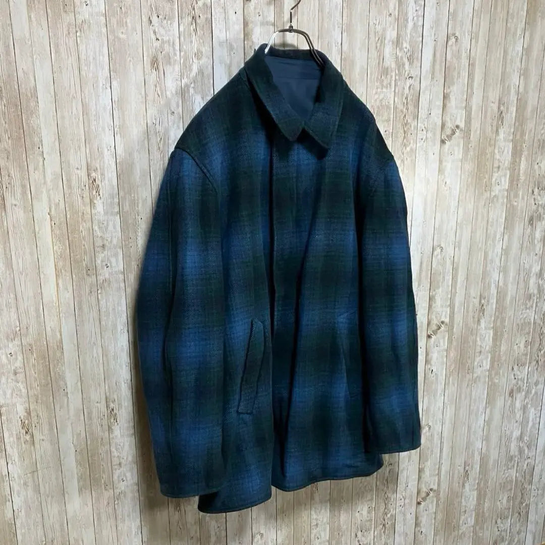 578 PENDLETON Reversible coat Ombre L-XL size equivalent