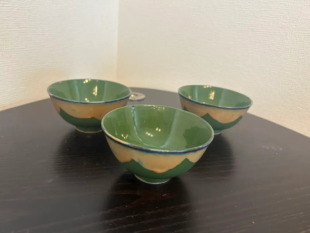 [Meiji-Taisho] 3 retro tea bowls