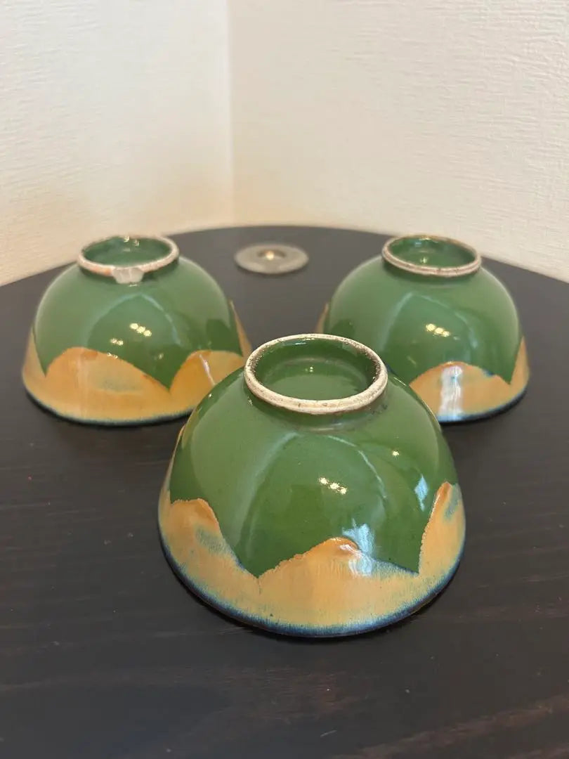 [Meiji-Taisho] 3 retro tea bowls