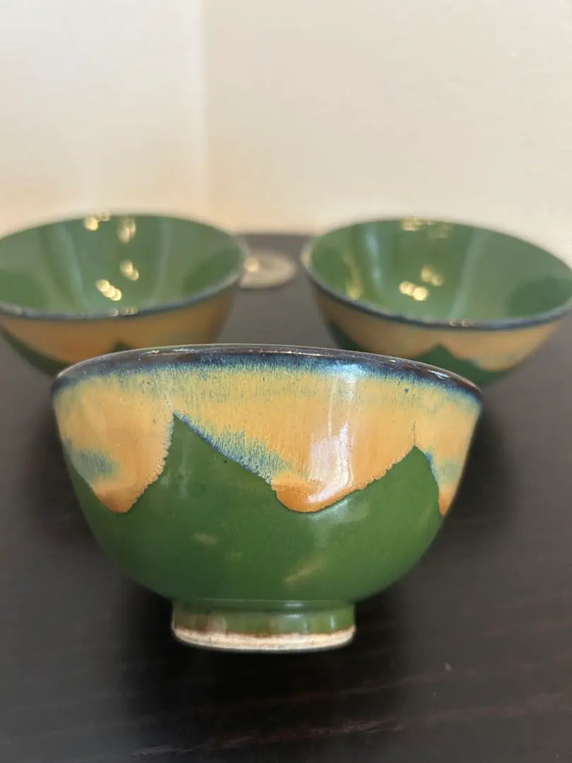 [Meiji-Taisho] 3 retro tea bowls