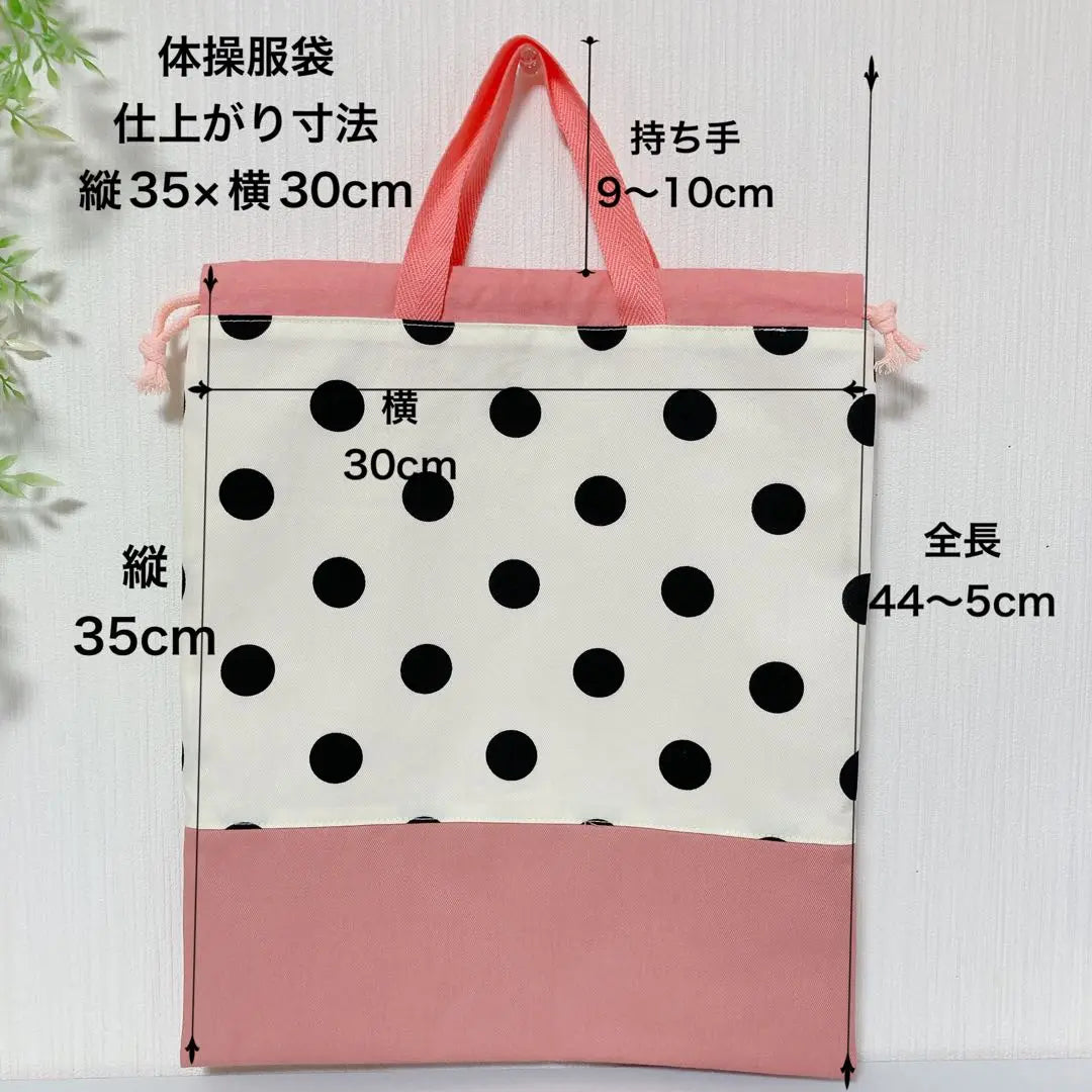 Entrance and kindergarten set Handmade Girls Lesson Bag B6 Polka Dot Coral Pink