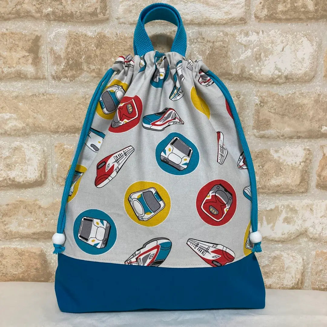 [Anonymous delivery] 6-piece set for kindergarten and school entrance, handbag, shoe bag, gymnastics uniform bag, etc., vehicle pattern, kindergarten and school entrance, school entrance, school entrance | 【匿名配送】入園入学6点セット　手提げ袋　靴袋　体操服袋等　乗り物柄　入園入学